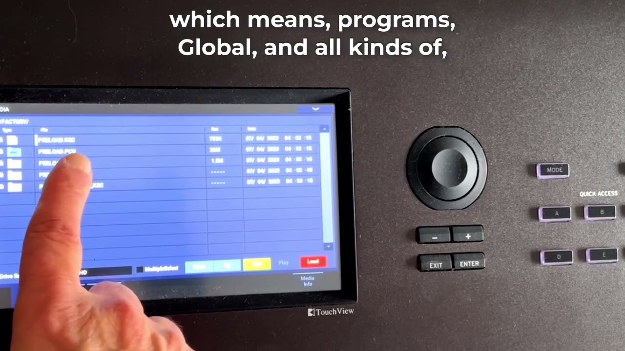 How to reset the PCG Factory presets on a KORG NAUTILUS, Triton