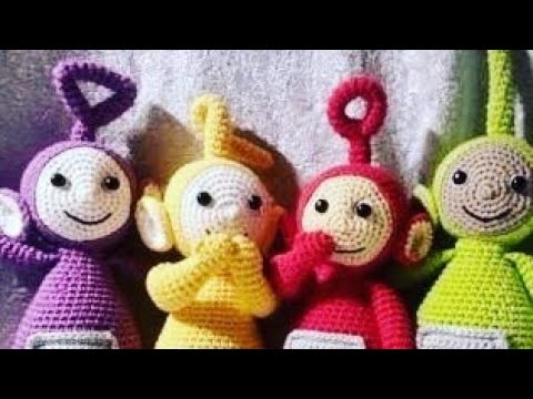 Amigurumi Teletubbies Teletabi  mor kulak,eller,mide ve mor için anten