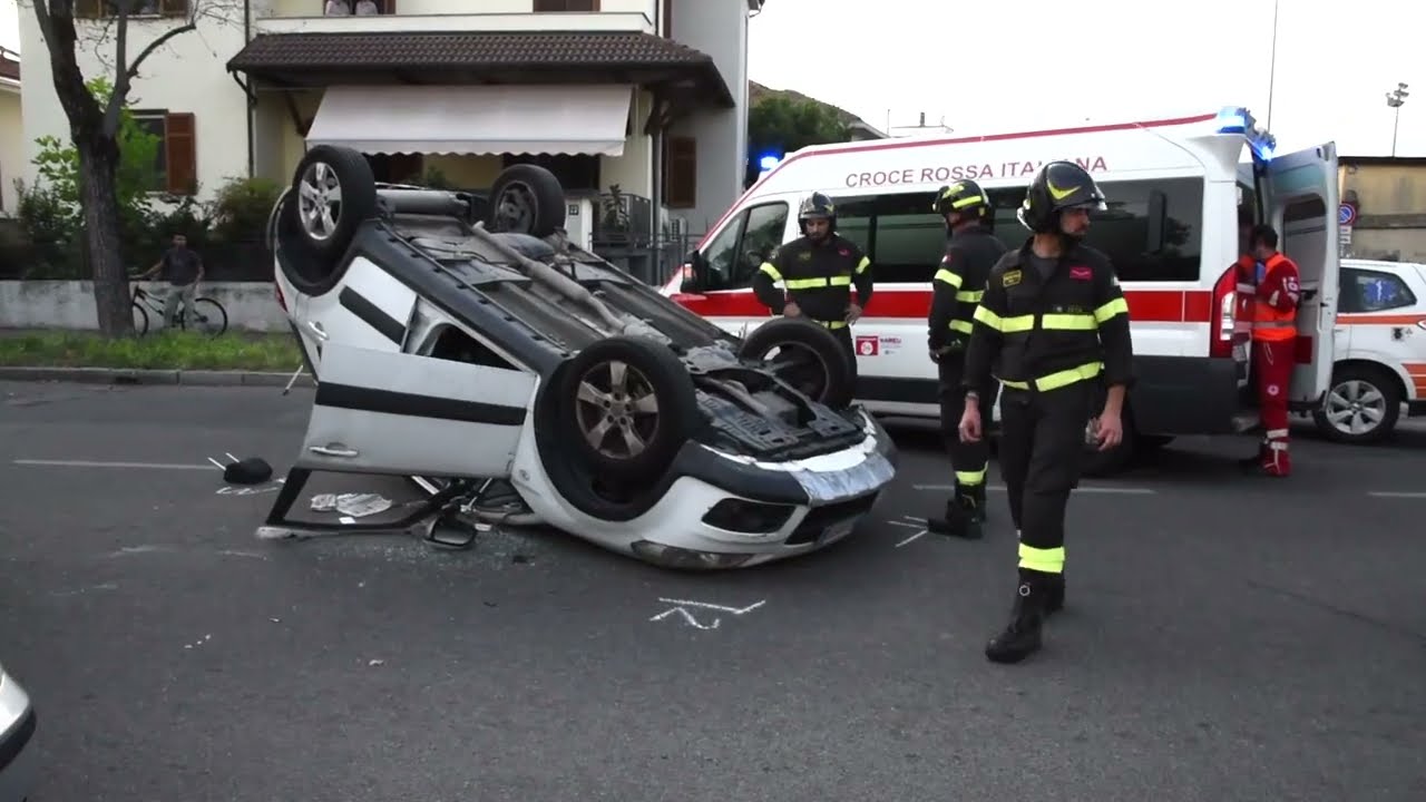 Incidente a Vigevano in viale Montegrappa
