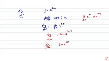 Find the second order derivatives of the functions given. `x^(20)`...