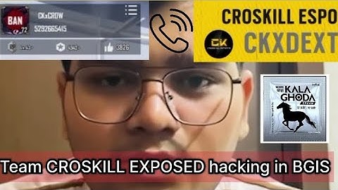 BGIS round 3 team croskill esports exposed Hacking in bgis call recording leak