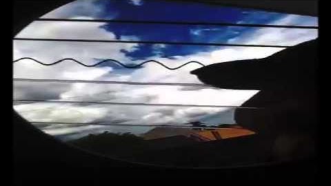 Unique footage of oscillating strings from inside guitar