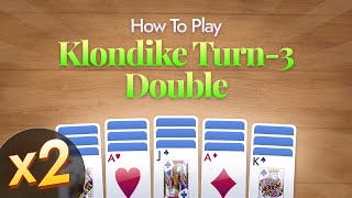 Play Klondike Solitaire (Turn-Three Double) Free Online screenshot 4