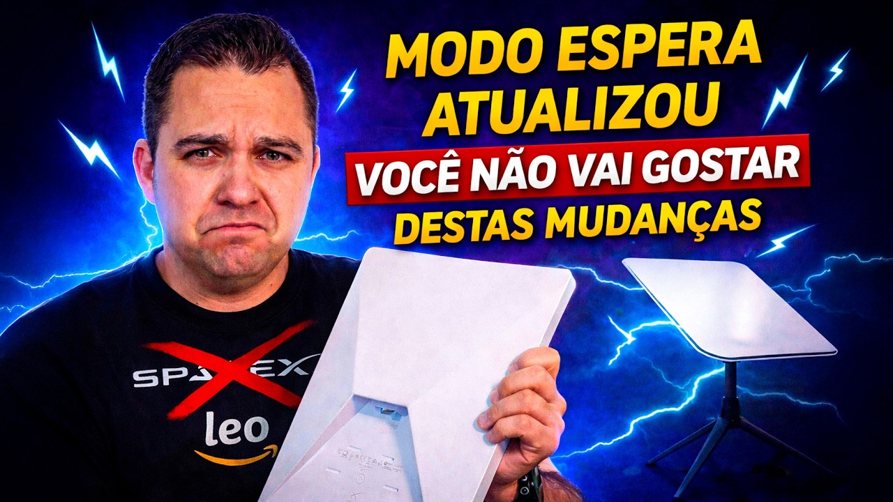 MODO ESPERA MUDOU! Você NÃO VAI GOSTAR dessa ATUALIZAÇÃO da STARLINK! #spacex