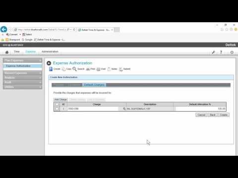 Deltek Expense Authorization Video