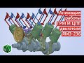 Анимация работы двигателя ЯМЗ-236. ГРМ и ЦПГ. Internal Combustion Engine Operation Animation
