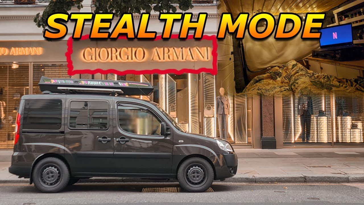 Stealth camping on London's supercar street!