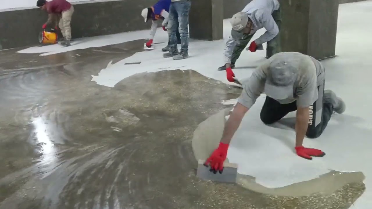 3 تنفيذ سحبت البريمر قبل بدأ الابوكسي في الأرضيات تقنية العوازل الرياض 0578512464عبد اللطيف حميد