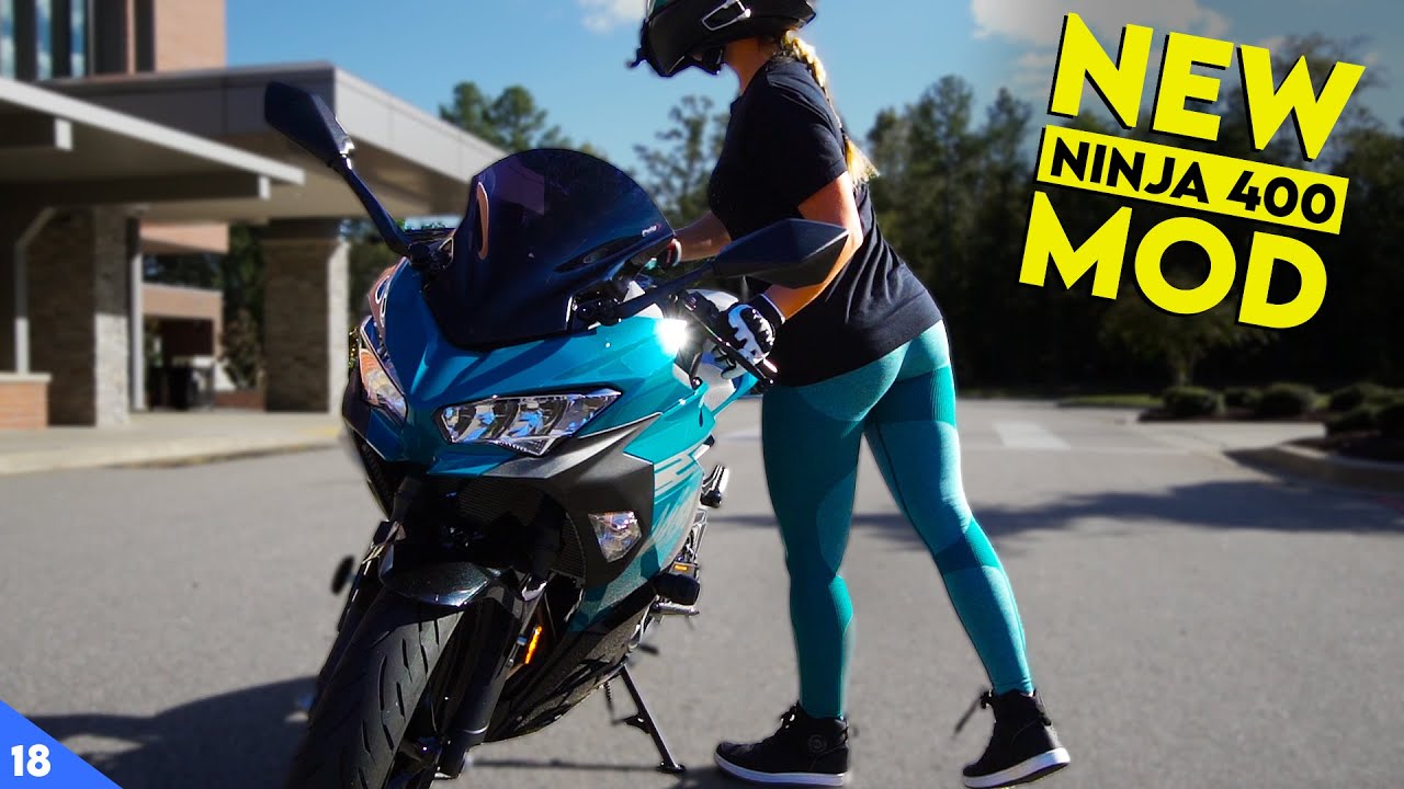 Happy ブギ NEW MOD for her Kawasaki Ninja 400 and my Suzuki GSXR 600 - PUIG