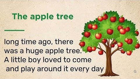 learn english through story l  The apple tree  l  level 1.