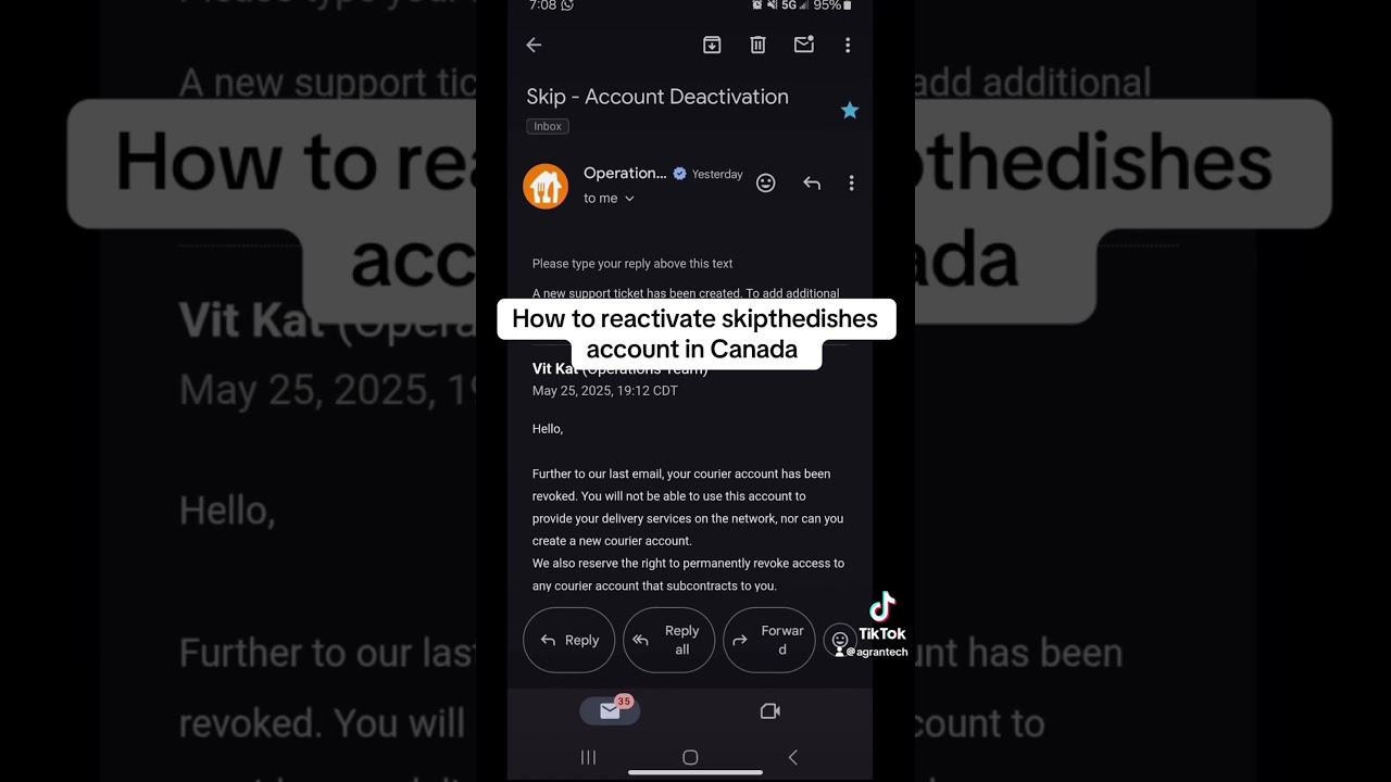 HOW TO REACTIVATE SKIPTHEDISHES IN CANADA 