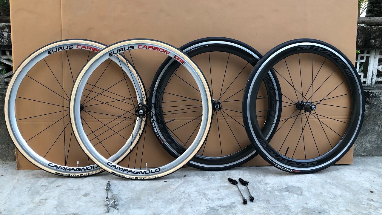 Bánh nhôm siêu hiếm Campagnolo Eurus G3 made in italy, bánh carbon má nhôm Dura Ace 9100 giá tốt ạ