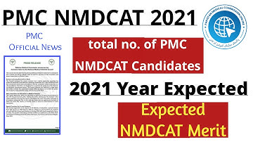 1.75 Lac NMDCAT Registered Candidates/Expected NMDCAT 2021 Merit/PMC NMDCAT Online 2021/PMC NEWS