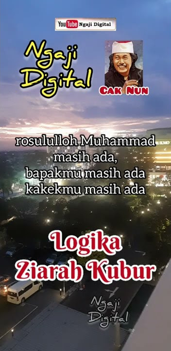 Cak Nun Logika Ziarah Kubur #shorts #caknun #ngajicaknun #storywa #maiyah #emha
