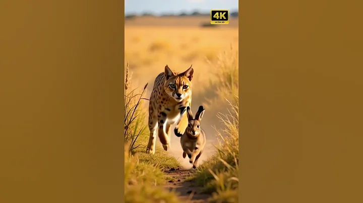 Video 9485011: african serval cat, serval cat hunting