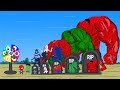 Evolution of superheroes hulk family iron spiderman vs spider gwen  captain girl  boxing fight