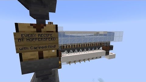 Auto-Craft everything at hopper speed! [1.14.4] Carpet Mod