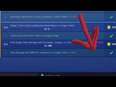 Deal Damage With 5 Different Weapons In a Single Match Fortnite