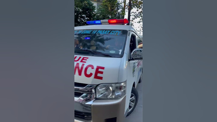 76 Ambulance 1 - Responding to a 10-52 at Madrigal, Roxas Blvd, Service Road, Pasay City.