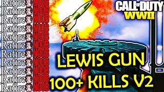R.I.P. SHIPMENT SPAWN TRAP! 100+ KILLS LEWIS GUN V2! COD WW2!