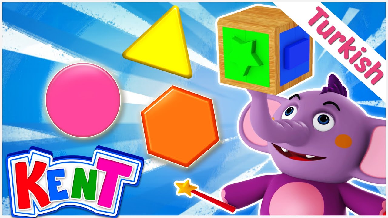 ⁣Kent The Elephant | Sevimli Fil Kent | Bulmaca Küpü Ile Renkler | Kent Learns Shape With Puzzle Cube