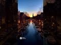Amsterdam – Canals at Dusk - Drone view #Amsterdam #DroneView #Cinematic #Canals #cityview #drone