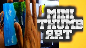 Thumb Art geremixt met vingers / Verander je manier van creëren #hadimbaartstudio #fingerpainting...