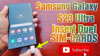 Samsung Galaxy S23 Ultra How to Insert Duel Sim Cards| Easy Installation Just Cut Them Down To Size