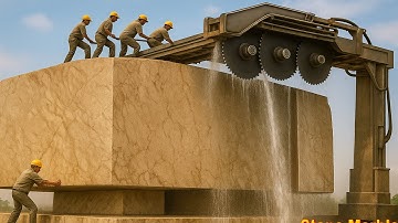 Incredible Marble Factory 2025 From Mountain to Marble | Huge Truck Loading