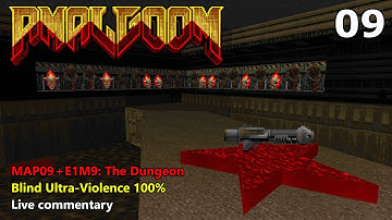 Amalgoom - MAP09 + E1M9: The Dungeon (Blind Ultra-Violence 100%)