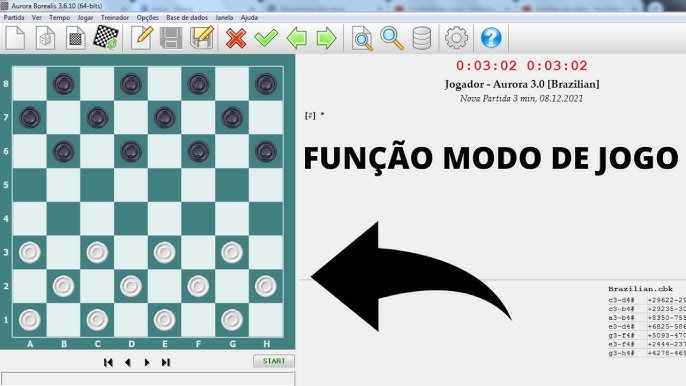 Jogo de Damas: Jogos do PlayOk no Programa Aurora 