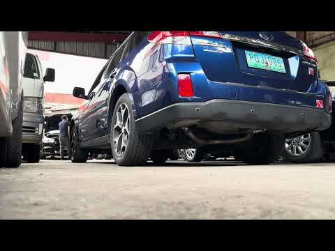 Subaru Outback 3.6R custom axle back exhaust - YouTube
