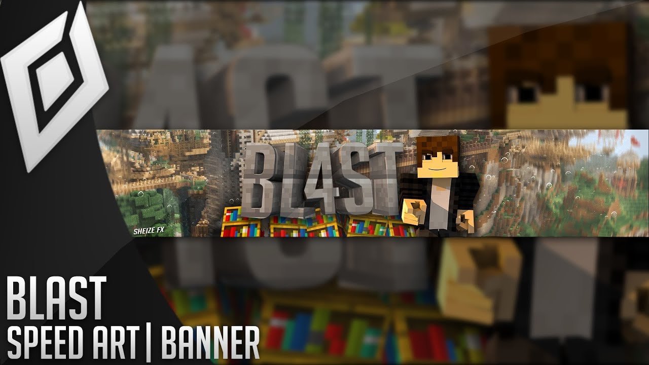 Speed Art - Minecraft Banner Blast - YouTube