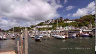 Time lapse of boats in Looe harbour, Cornwall, England