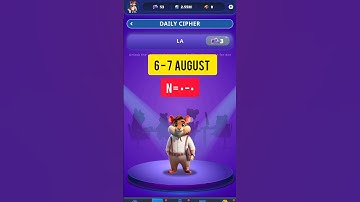 Hamster Kombat Dev Game Daily Cipher 6 August | Hamster Kombat Daily Cipher Code Daily Combo