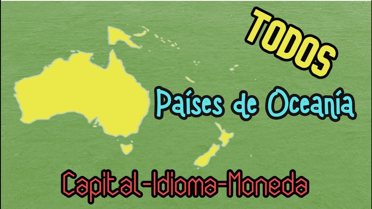¿Cuáles son los 14 PAÍSES de OCEANÍA?🌏Capitales, banderas, idiomas y