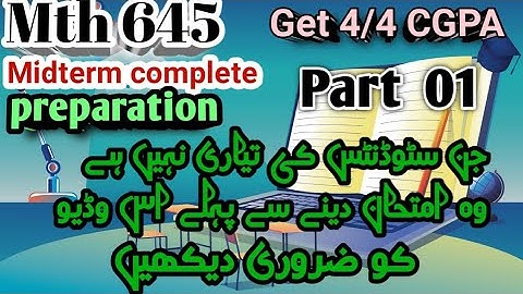 MTH645 Midterm preparation Part 1. Very easy Concept. Fuzzy logic and it