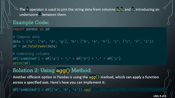 Efficiently Join String Columns in Pandas Dataframes