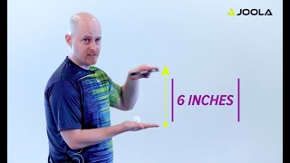 Basic Rules for an ITTF Legal Table Tennis Serve | JOOLA Basics screenshot 5