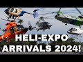 Biggest flyin of the year helicopter arrivals heliexpo day 1  2