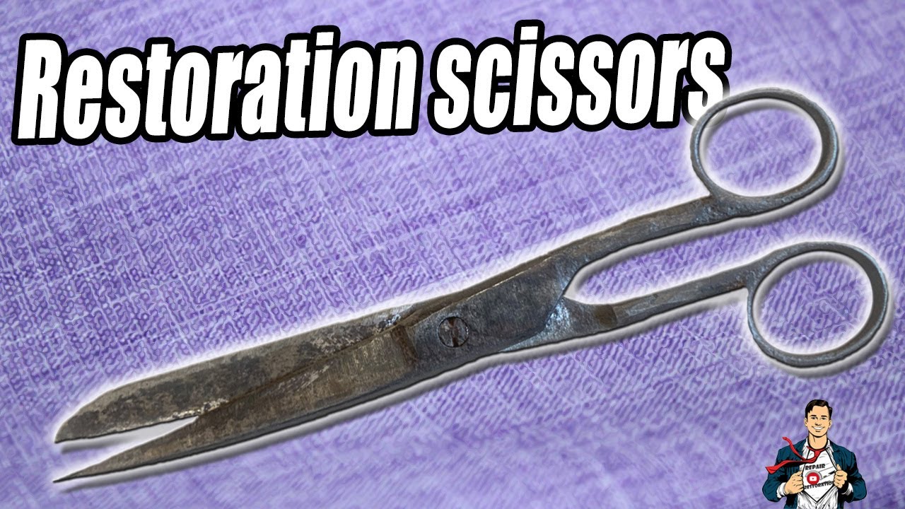 the scissors of a tailor Restoration of rusty scissors