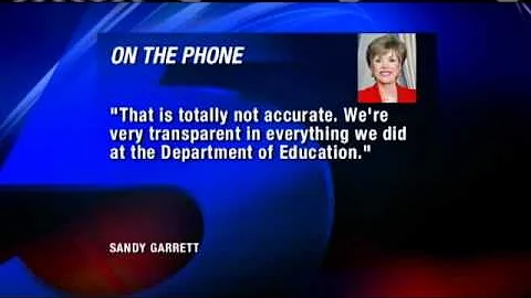 Sandy Garrett Disappointed In State Audit