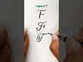 English calligraphy | Different types of the letter F | Hand writing