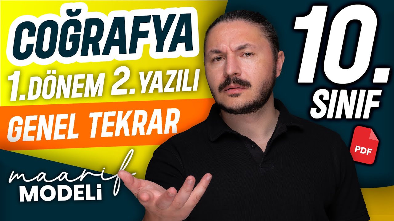 10.sınıf coğrafya 1. dönem 2. yazılı genel tekrar | 3.ünite full tekrar