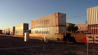 BNSF 7960 Eastbound Double Stack Intermodal Train (W/ DPU'S) - Kingman, AZ USA 11/4/2020
