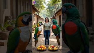 India vs Bangladesh মেয়েটির কাছে দুইটি টিয়া একটি বাংলাদেশী একটি ভারতীয় বাংলাদেশী টিয়াছিল#shorts