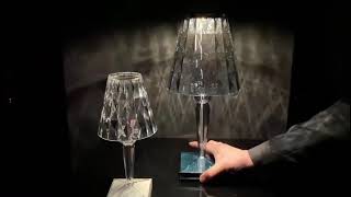Kartell Big Battery Dimmable Table Light - YouTube