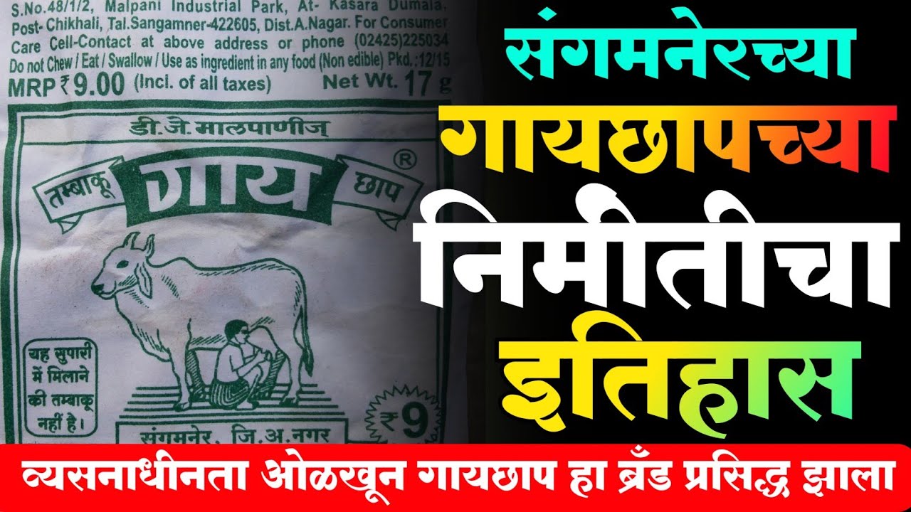gay chap tobacco संगमनेरचा गायछाप हा Brand कसा ऊदयास आला | Gaycchap Brand Lover history