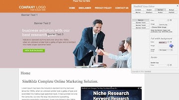 SiteBildZ EZ Editor:  The Banner Tab Explained
