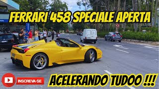 Ferrari 458 Speciale Aperta acelerando, ronco de F1  🔊